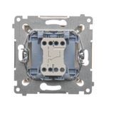 Single button for switches and push buttons, white