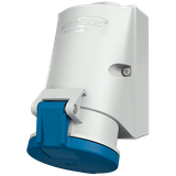 Wallmounted receptacle,32A3p 6H230V IP44