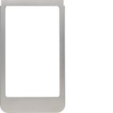 Design frame for KNX Touch Control 3.5", large opening, rounded edges, stainless steel, matt