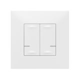 CONNECTED LIGHT SWITCH WITH NEUTRAL 2-GANG 2X250W VALENA NEXT WHITE (C