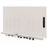 XSDMLV40611 Device area door, ventilated, IP42, left, HxW=600x1100mm, grey