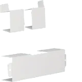 T-piece cut laminating made of sheet steel to LFS 40x60mm traffic white
