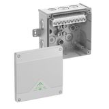 Junction box, Type of protection IP66, max. 10², Impact strength IK07, Protection class II, Ui 690V AC, Ui 690V DC, DLG, VDE, Halogen free