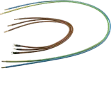 Outgoing wiring harness, univZ, 10 mm², 5P, L1,2,3,N, PE=575, 575, 575, 1100, 1100, H/G