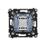 Single earial socket type "F", (module), Simon 24, IP20/IP44, graphite mat
