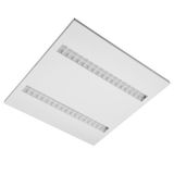 MODUS EB4000, recessed,  square A, modul 600, 2x white louvre, LED 840,