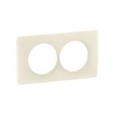 PLATE 2G 57MM ALMOND WHITE