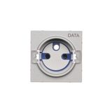 Cover for DATA socket, cover, matt aluminum