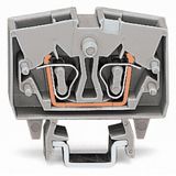 2-conductor miniature through terminal block 2.5 mm² with test option