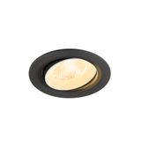 NUMINOS© MOVE L, recessed CL 3000K, 40ø, IP20, round bl/wh