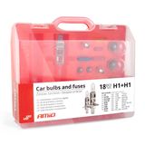 Car bulbs and fuses 18 pcs 2xH1 AMIO-01495