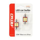 LED CANBUS 4014 10SMD Festoon C5W C10W C3W 31mm White 12V/24V