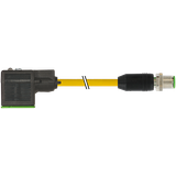 M1 2MALE 0°/ VALVE  FORM A 18MM AMPLIFIER PUR 4X0.75 YE, dragch 0.3m
