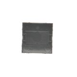 Double Keystone flat IT/telephone socket cover, (cover), Silver matt, metalic