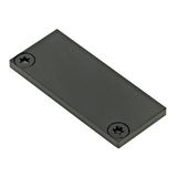 Profile end cap CLF flat closed incl. Screws black