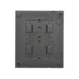 Single switch, Push In system, (module), Simon 24, IP20/IP44, 10AX, graphite mat