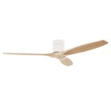 Fan Stem Evo ø1220mm Tube White with Light Wood Blades Light wood LED