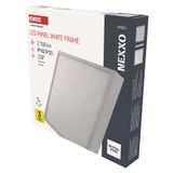 LED surface luminaire NEXXO, square, white, 28.5W, neutral white