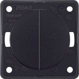 Series switch, common input terminal, Integro - Design Flow/Pure, blac