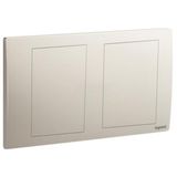 Mallia Senses 2 gang blanking plate - Champagne