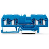 281-654 4-conductor through terminal block; 4 mm²; suitable for Ex i applications