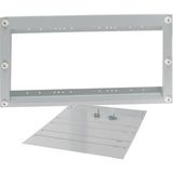 BPZ-FP-XNH1/2/3/SASY-800-MV Multiple mounting front plate for NH switch-disconnectors, W=800mm, XNH1/2/3 3p, busbar mounting