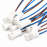 Lamp Holder G4 White, wire length 210mm