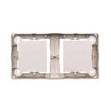 Double computer socket RJ45 category 6 with anti-dust cover, (module), beige
