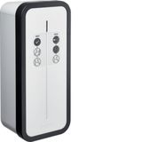 Charging station witty start T2, lockable, 3-phase, 1 x 22 kW + 230 V mains, IP55, gray