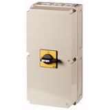 T8-3-8342/I48/SVB-SW/HI11 Main switch, T8, 315 A, surface mounting, 3 contact unit(s), 6 pole, 1 N/O, 1 N/C, STOP function, With black rotary handle and locking ring, Lockable
