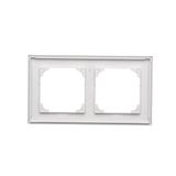 Double computer socket RJ45 category 6 with anti-dust cover, (module), Simon 24, IP20, white