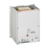 Automatic battery charger, linear BCE series, for lead-acid batteries, 1 charging level. 24VDC output, 10A