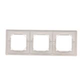 Double two-way switch without pictogram, (module), 10AX, Screw, white