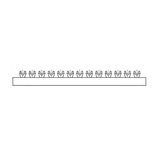 Busbar fork 2-pole, 10mmý,, 1m (The price is shown without markup on metals. Request a quote for accurate information)