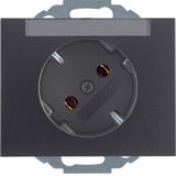 SCHUKO soc. out. 45°, K.1, ant. matt, lacq.