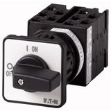 T0-5-8369/EZ Changeoverswitches, T0, 20 A, centre mounting, 5 contact unit(s), Contacts: 10, 90 °, maintained, Without 0 (Off) position, 1-2, Design number 8369