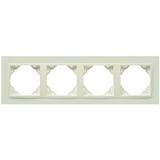 FOUR-GANG FRAME PEARL/PEARL