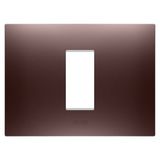 EGO PLATE - IN PAINTED TECHNOPOLYMER - 1 MODULE - COPPER - CHORUSMART