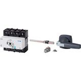 Switch-disconnector, DMM, 125 A, 3 pole, with grey knob, With metal shaft for a control panel depth of 400 mm