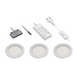 Set of LED luminaires CASTELLO, first with switch, AC220-240V, 3000K