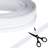 5-core flat PVC cable AWG 22/0.34 mm2, white