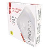 LED panel VIXXO 75×75 square, built-in, white, 6 W neutral white