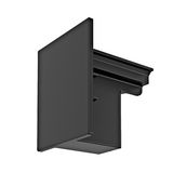 END CAP 3-PH MOUNTING TRACK ON/OFF BL