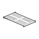 Fixed shelf for 19 inches server enclosure and enclosures screw fixing