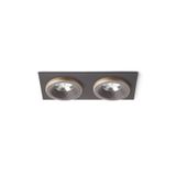 SHARM SQ II recessed brown/pearl gold 230V LED 2x10W 24° 3000K
