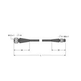 Food & Beverage Hygienic, PVC Extension Cable   RKH4-30-PSGH3M/TFE
