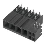 PCB plug-in connector, male header, closed side, THT solder connection, 7.62 mm, Number of poles: 4, 270°, Solder pin length (l): 3.5 mm, tinned, Basalt grey, Box