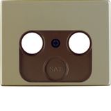 Centre plate for aerial soc. 2-/3hole, arsys, light bronze matt, al. l