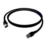 Patchcord RJ45 shielded Cat.6a 10GB, LS0H, black,  7.0m