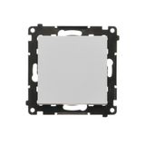 Intermediate switch without pictogram, 10AX, light gray matt